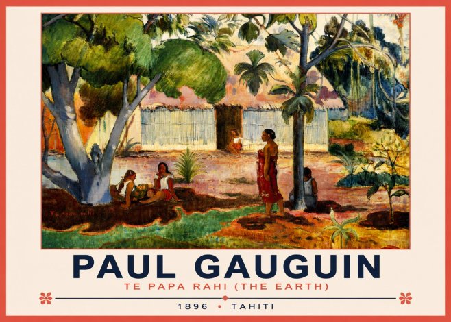 Paul Gauguin Te Papa Rahi (the Earth) No3 - Plakat