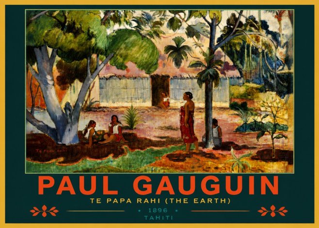 Paul Gauguin Te Papa Rahi (the Earth) No4 - Plakat