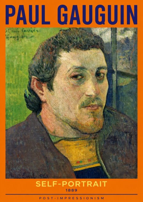 Paul Gauguin Self-portrait (1889) No2 - Plakat