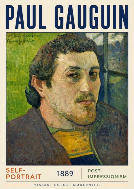 Paul Gauguin Self-portrait (1889) No4 - Plakat