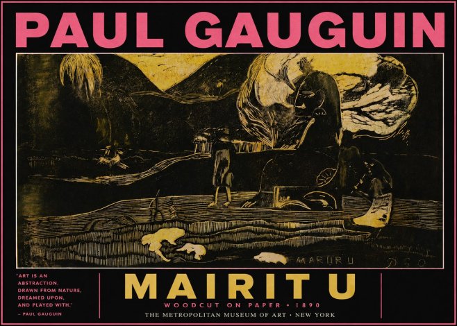 Paul Gauguin Mairit U No3 - Plakat