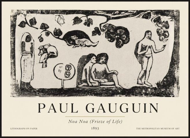 Paul Gauguin Noa Noa (Frieze of Life) No1 - Plakat