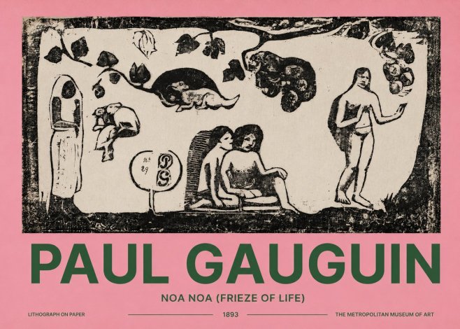 Paul Gauguin Noa Noa (Frieze of Life) No2 - Plakat