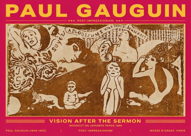 Paul Gauguin Amoureuses (Lovers) No5 - Plakat