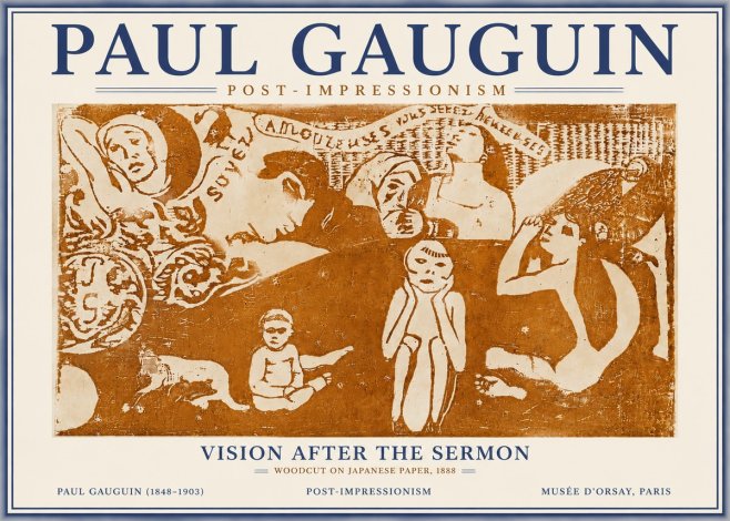 Paul Gauguin Amoureuses (Lovers) No6 - Plakat
