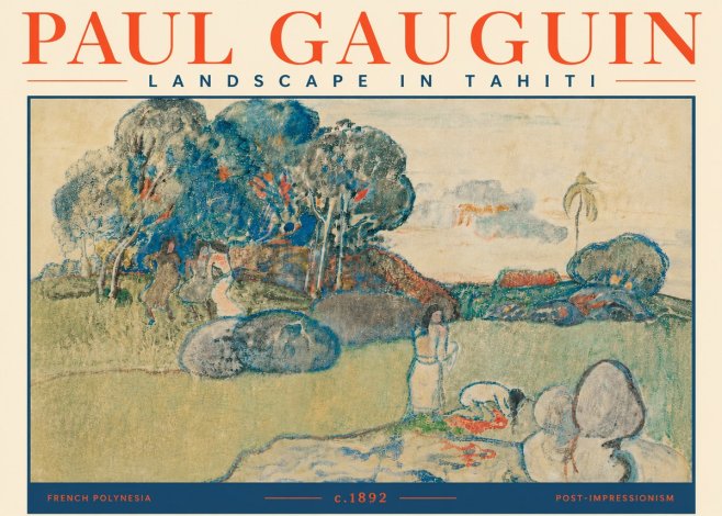 Paul Gauguin Landscape in Tahiti I No5 - Plakat