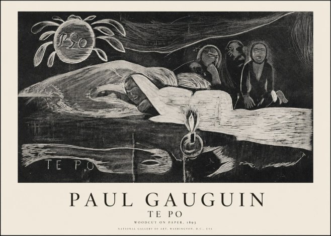 Paul Gauguin Te Po No1 - Plakat