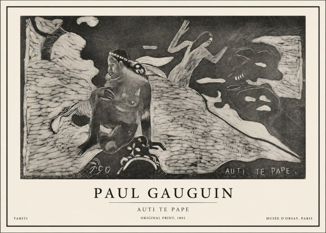 Paul Gauguin Auti Te Pape No1 - Plakat