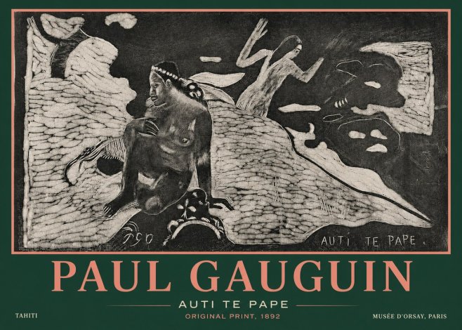 Paul Gauguin Auti Te Pape No3 - Plakat