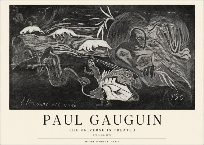 Paul Gauguin The Universe Is Created I No1 - Plakat