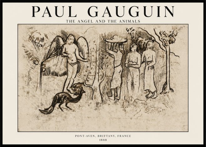 Paul Gauguin The Angel and the Animals No1 - Plakat