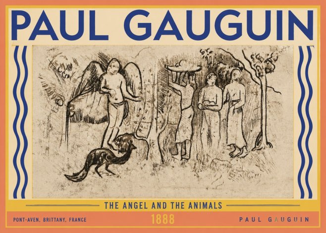 Paul Gauguin The Angel and the Animals No3 - Plakat