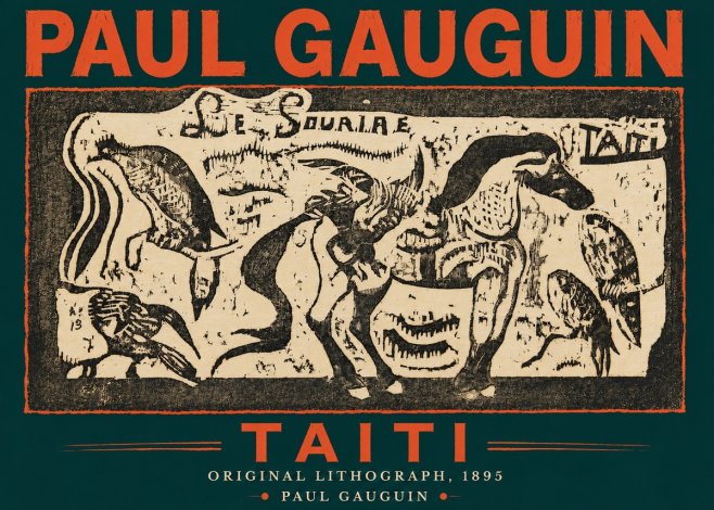 Paul Gauguin Taiti No4 - Plakat