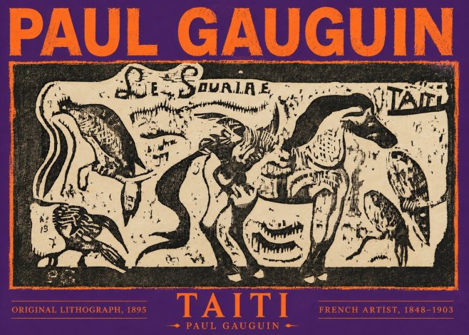 Paul Gauguin Taiti No6 - Plakat