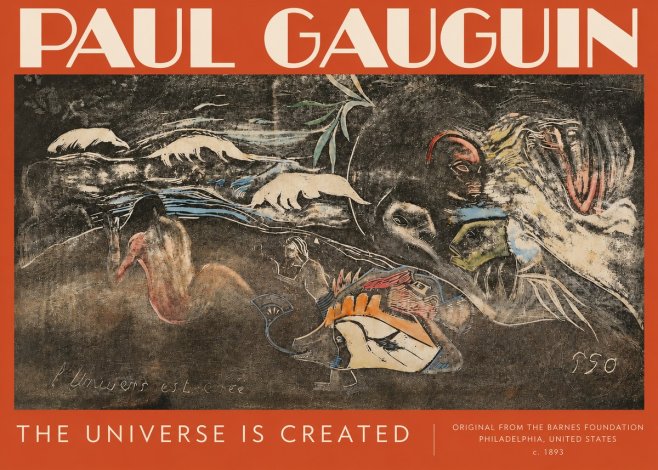 Paul Gauguin The Universe Is Created II No3 - Plakat