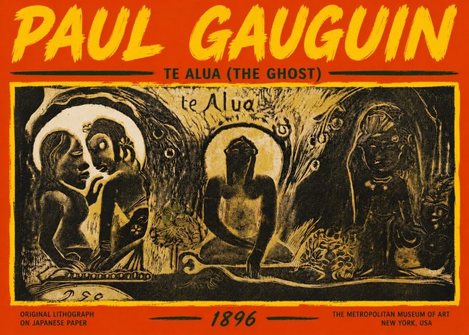 Paul Gauguin Te Alua (the Ghost) No5 - Plakat