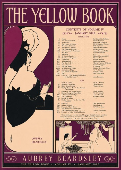 Aubrey Beardsley The Yellow Book II No2 - Plakat