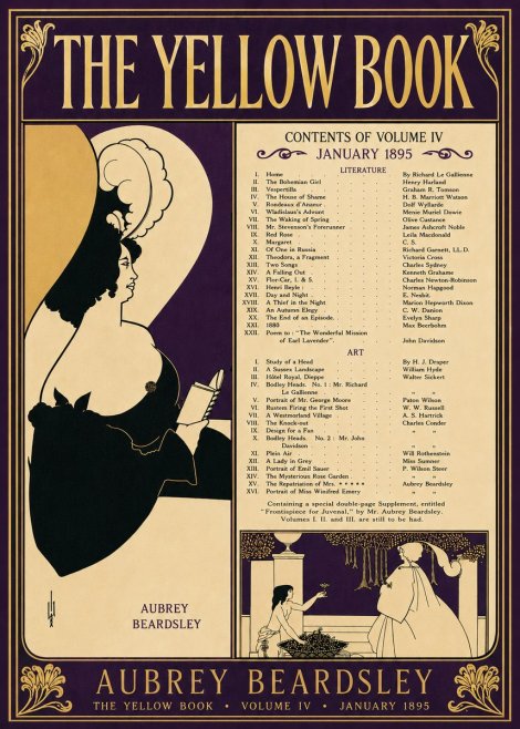 Aubrey Beardsley The Yellow Book II No6 - Plakat
