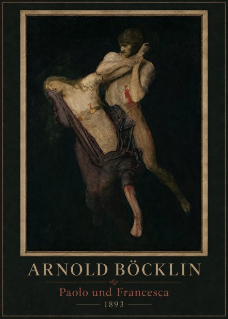 Arnold Böcklin Paolo Und Francesca No6 - Plakat