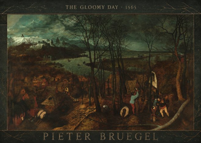 Pieter Bruegel The Gloomy Day No3 - Plakat