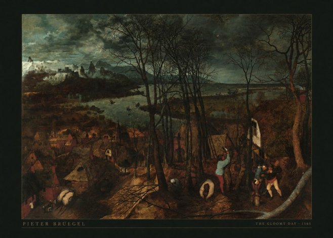 Pieter Bruegel The Gloomy Day No5 - Plakat