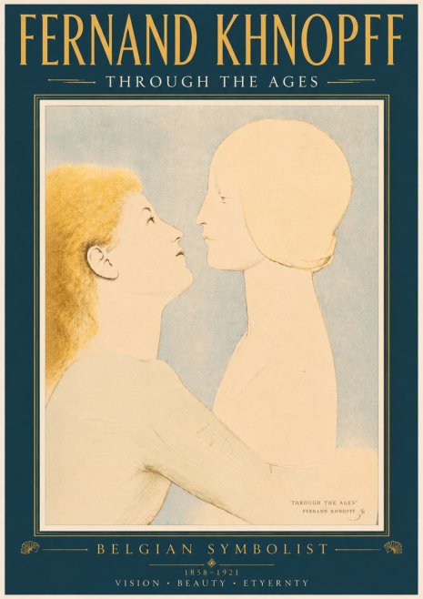 Fernand Khnopff Through the Ages No4 - Plakat