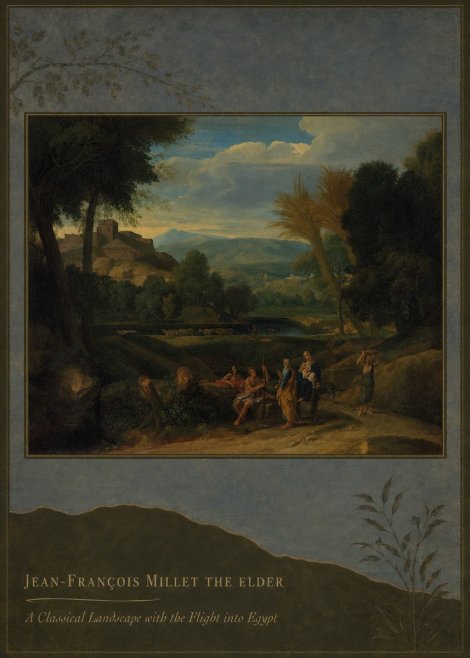Jean-François Millet A Classical Landscape with the Flight into Egypt No3 - Plakat