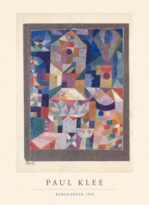 Paul Klee Burggarten No4 - Plakat