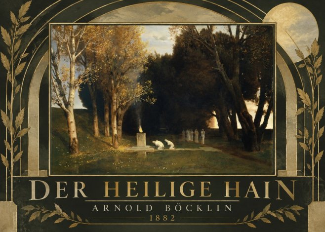 Arnold Böcklin Der Heilige Hain I No6 - Plakat