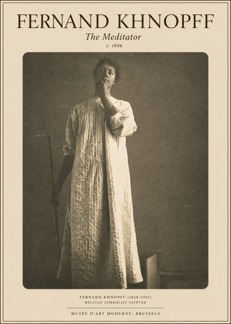 Fernand Khnopff The Dreamer No5 - Plakat