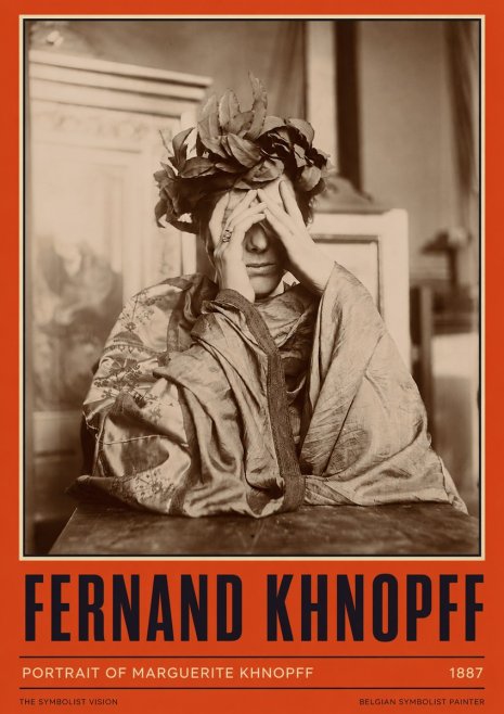 Fernand Khnopff Portrait of Marguerite Khnopff No2 - Plakat