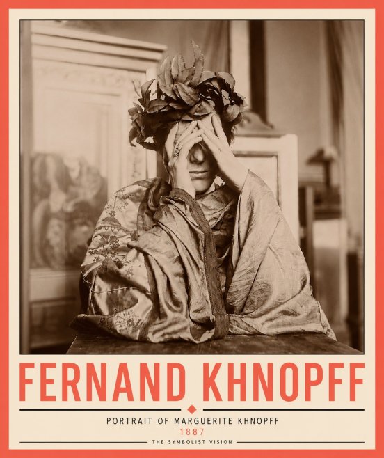 Fernand Khnopff Portrait of Marguerite Khnopff No6 - Plakat
