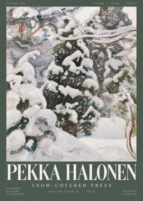 Pekka Halonen Winter Forest I No5 - Plakat