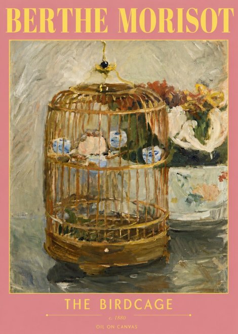 Berthe Morisot The Birdcage I No5 - Plakat