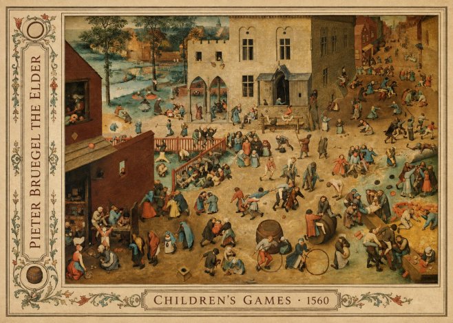 Pieter Bruegel Children's Games I No3 - Plakat