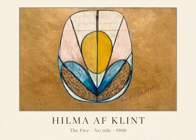 Hilma af Klint The Five - No Title No3 - Plakat