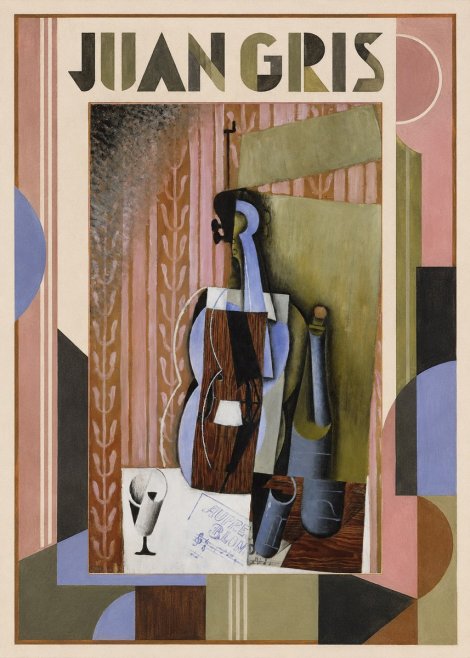 Juan Gris Still Life with Mandolin No1 - Plakat