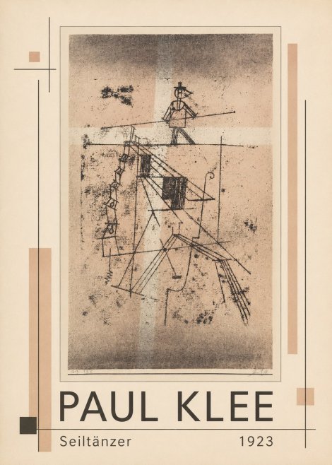 Paul Klee Seiltänzer II No1 - Plakat
