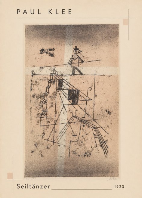 Paul Klee Seiltänzer II No3 - Plakat