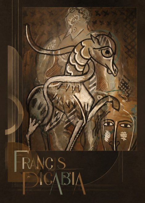 Francis Picabia Stylized Figures and Horse No3 - Plakat