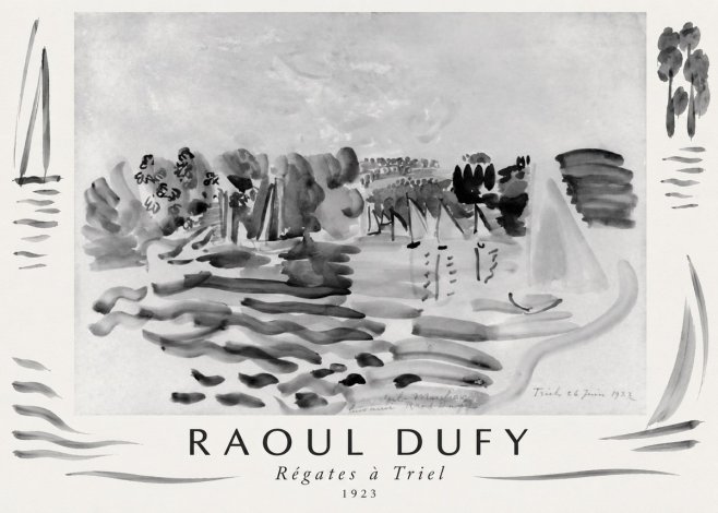Raoul Dufy Régates À Triel No1 - Plakat