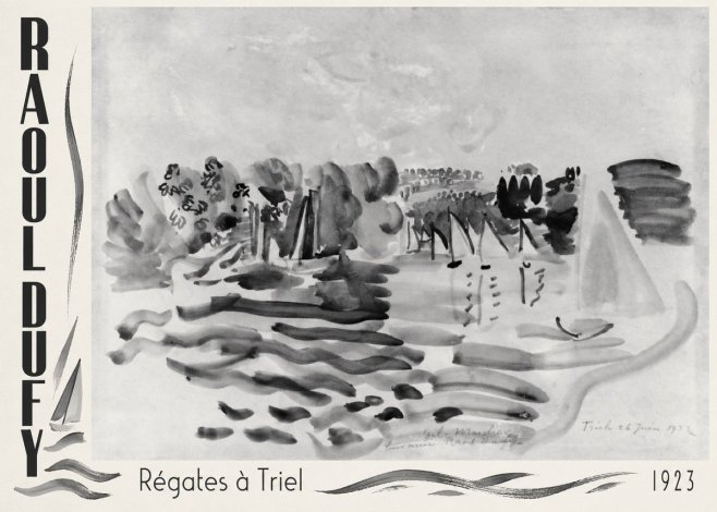 Raoul Dufy Régates À Triel No2 - Plakat