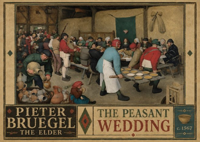 Pieter Bruegel The Peasant Wedding II No2 - Plakat