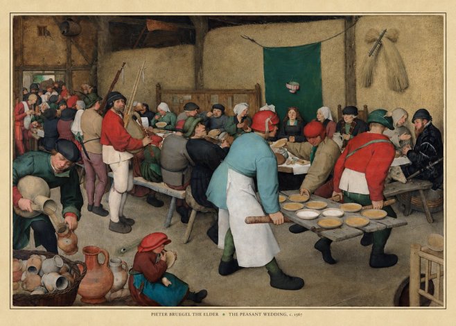 Pieter Bruegel The Peasant Wedding II No5 - Plakat