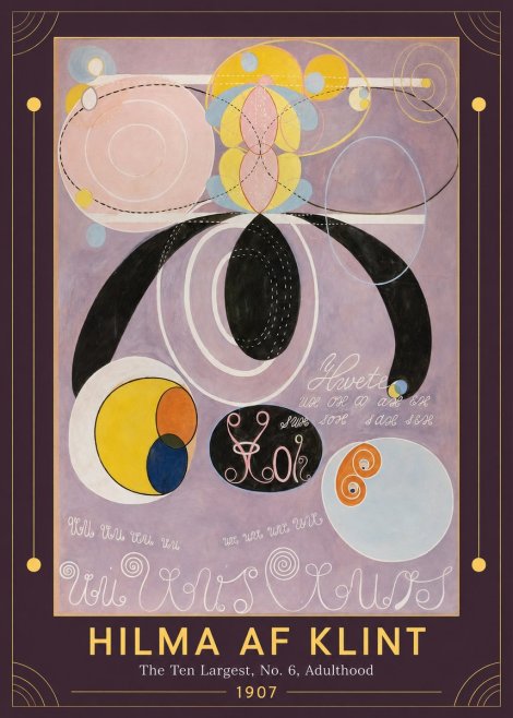 Hilma af Klint The Ten Largest, No. 6, Adulthood No1 - Plakat