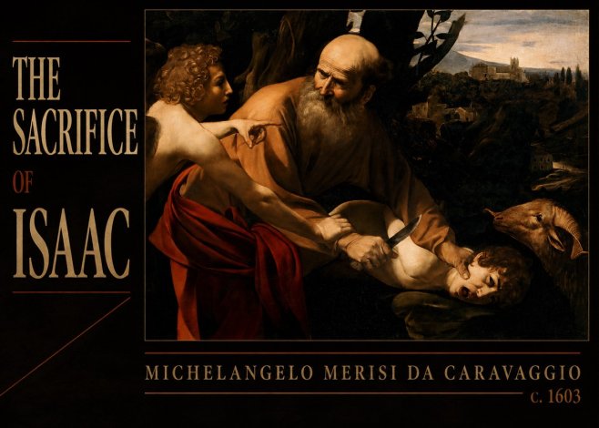 Michelangelo Merisi da Caravaggio The Sacrifice of Isaac I No6 - Plakat