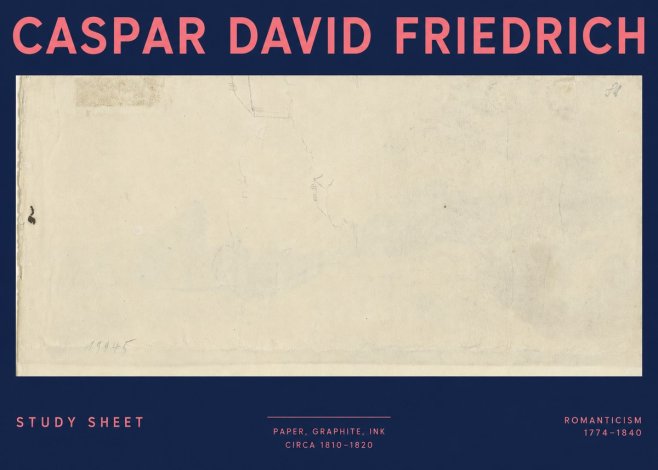 Caspar David Friedrich Study Sheet No3 - Plakat