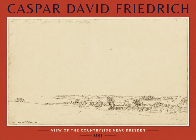 Caspar David Friedrich View of the Countryside Near Dresden No2 - Plakat