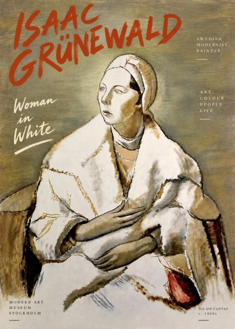 Isaac Grünewald The Woman in White No6 - Plakat