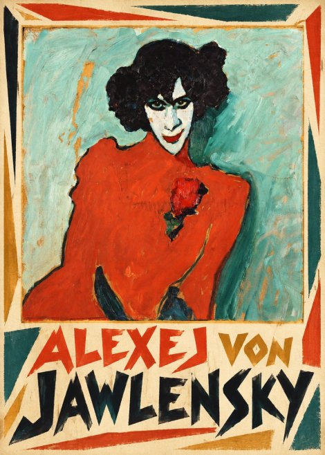 Alexej von Jawlensky Woman with Red Rose No1 - Plakat